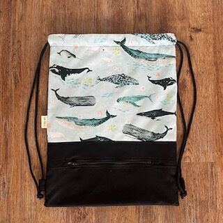 Whale Whispers, Personalised Swim Bag